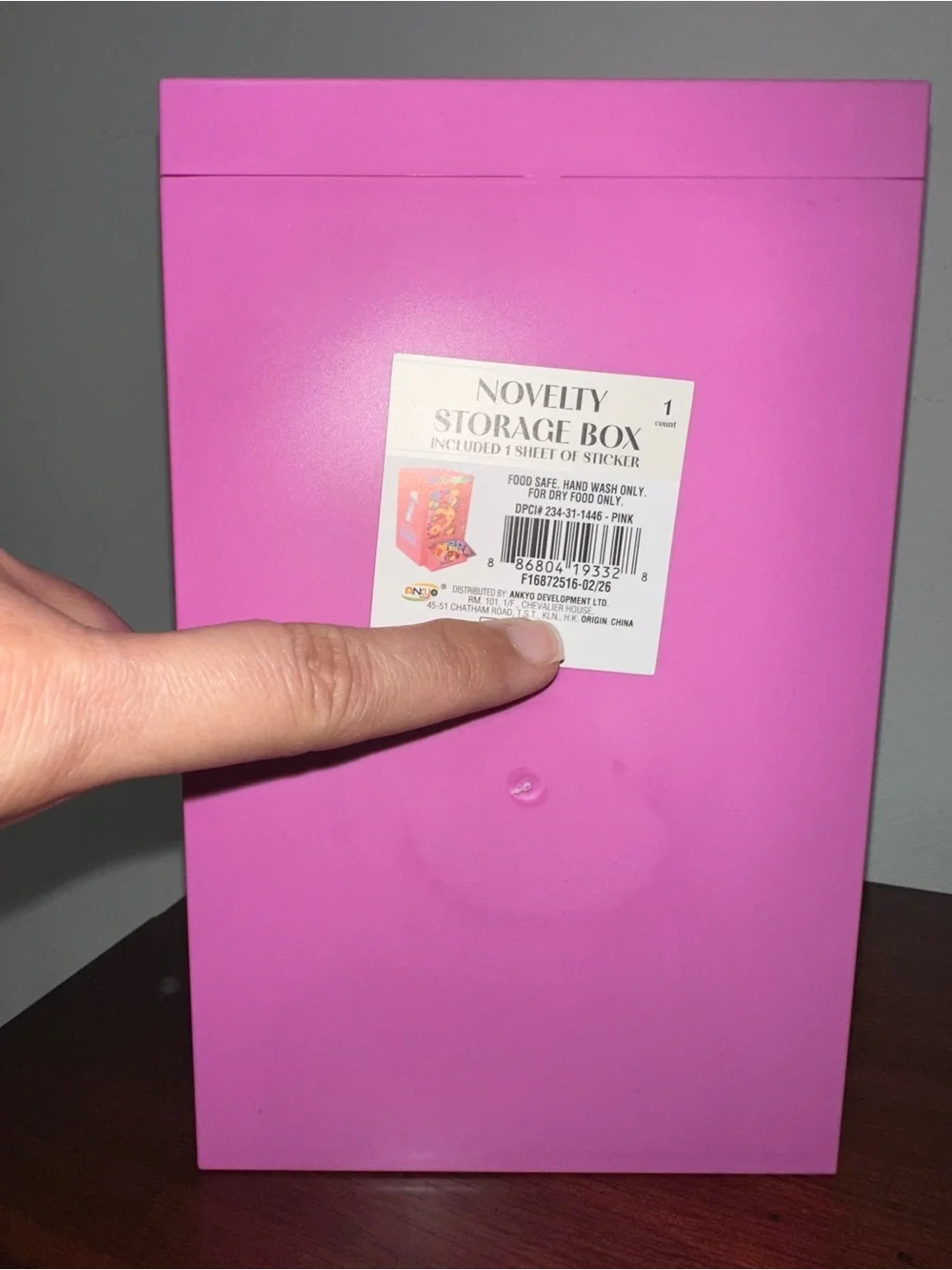Pink Novelty Toy Dispenser